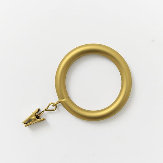 Clip Curtain Rings (Set Of 7) | West Elm (US)