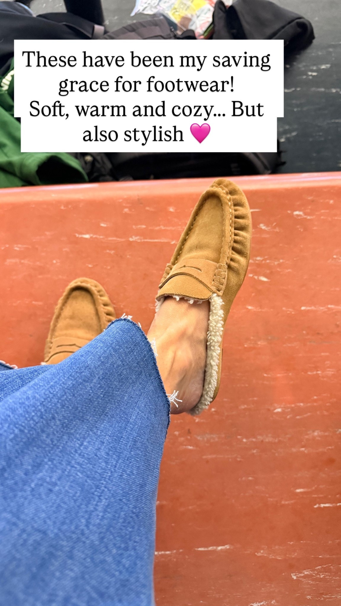 Favorite slip on sherpa lined shoes

#LTKootd