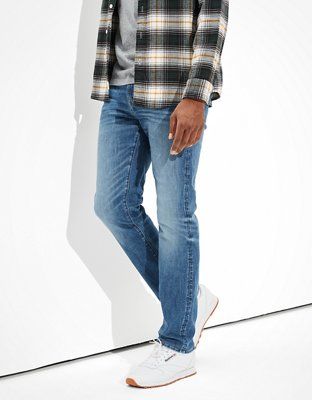 AE AirFlex+ Temp Tech Original Straight Jean | American Eagle Outfitters (US & CA)