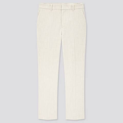 Women Smart Stretch Brushed Ankle Length Trousers | UNIQLO (UK)