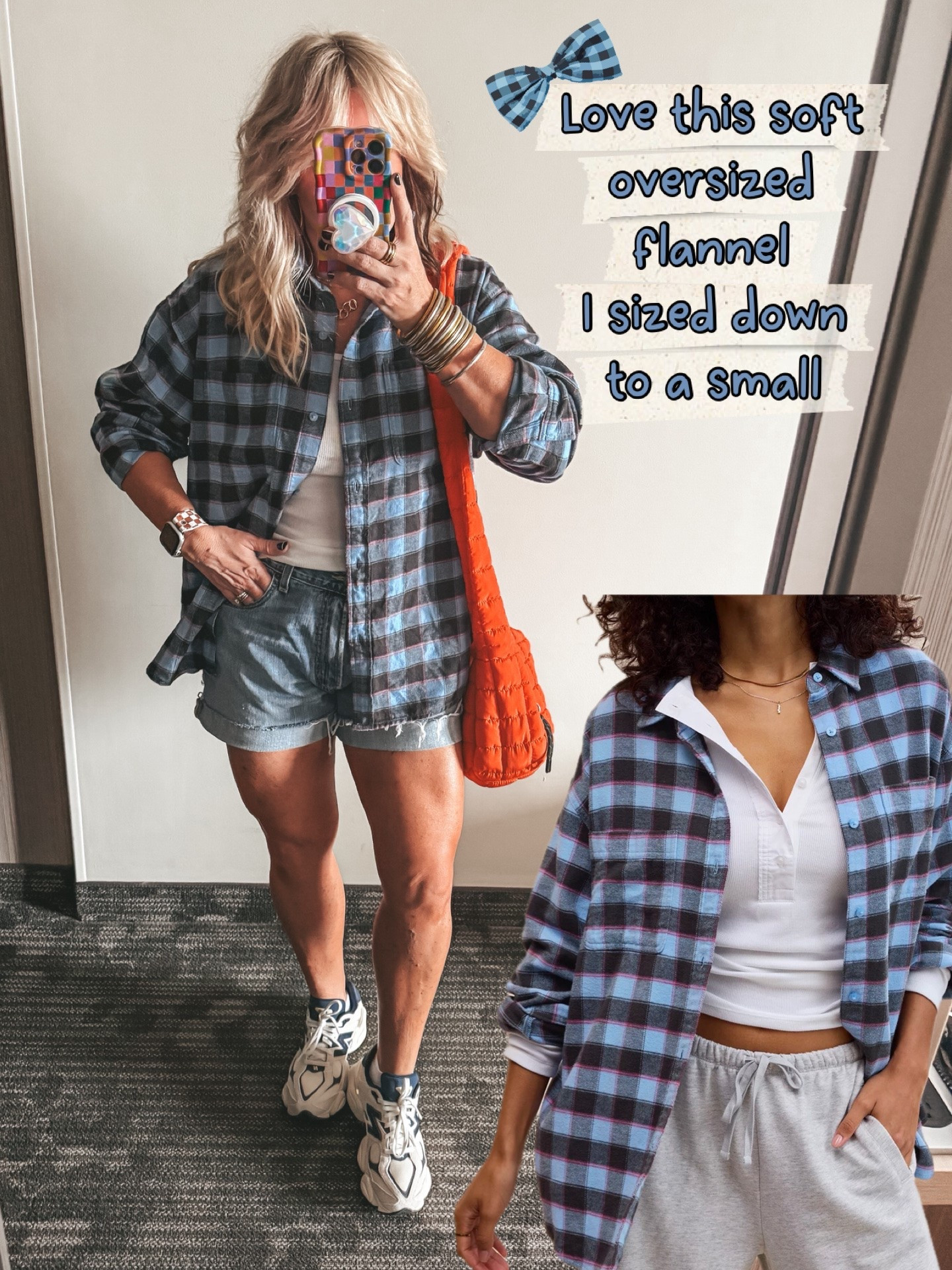 This flannel is so good and very cozy! Love how soft it is! It’s also oversized to I sized down to s small. @Aerie

#LTKSeasonal #LTKOver40 #LTKSaleAlert
