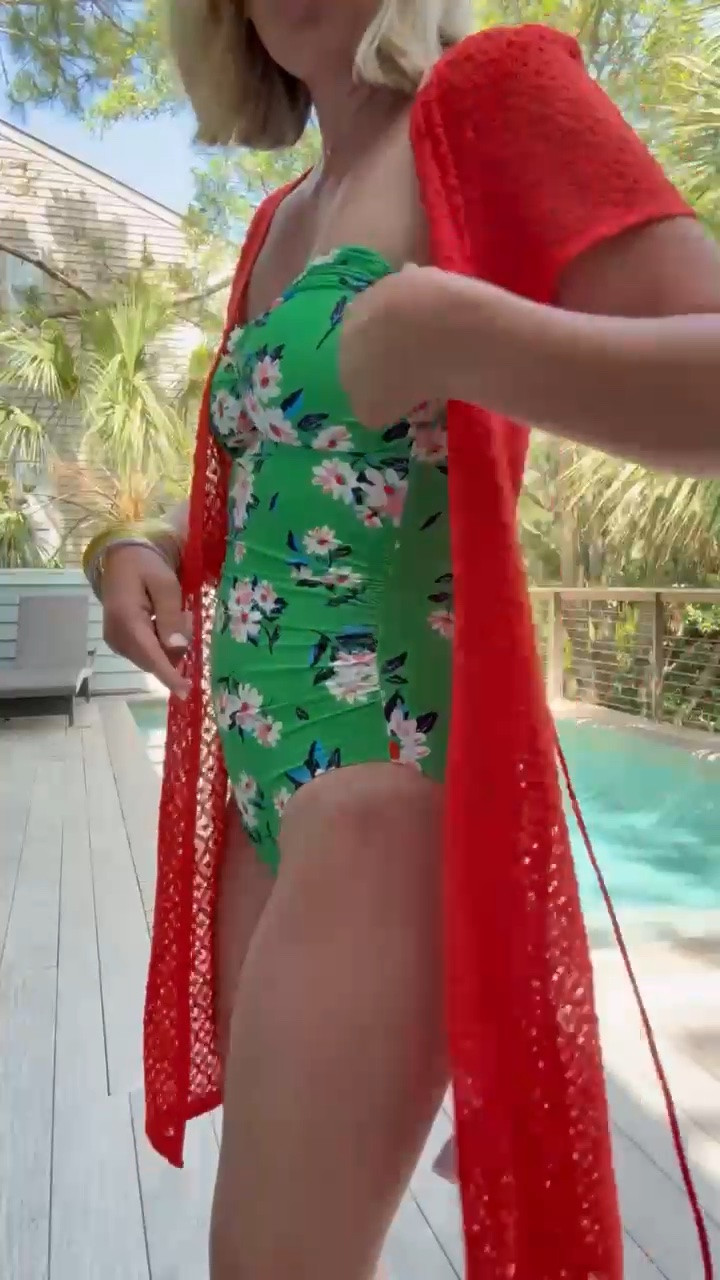 Mix and match swim look for the win! Love this flame colored coverup and this Dillard’s swimsuit is GORGEOUS. This look is approved for every age! Small suit, XS coverup

#LTKSwim #LTKootd #LTKSeasonal