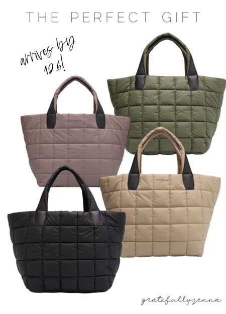 My newest obsession 🖤 VeeCollective water-resistant quilted tote is now on pre-order will ship 12/6! This is the perfect Christmas gift ✨ 

{Christmas gift Hanukkah gift puffy tote bag it bag best gift for her sister gift mom gift handbag tote puffy tote puffy bag veecollective} 

#LTKitbag #LTKstyletip #LTKGiftGuide