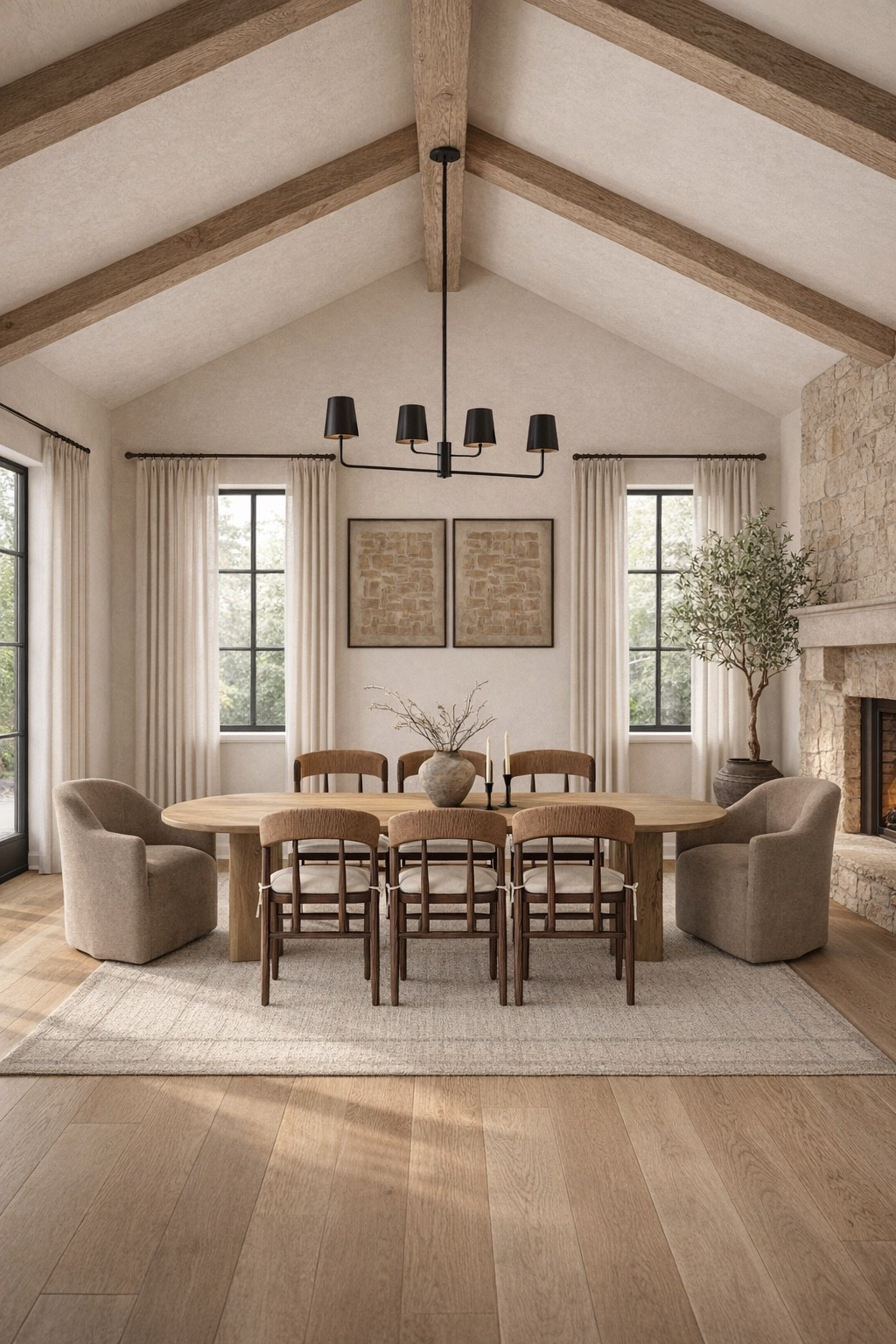 It’s all an immediate yes for me! The furniture, artwork, lighting, and decor paired with the natural stone and light wood beams. 😍 I couldn’t love this inspiration more, and the best part is it’s all from Wayfair! 

#LTKHome #LTKSaleAlert