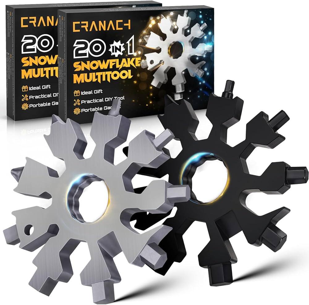 Stocking Stuffers for Men Snowflake Multitools - 20 in 1 Multi Tool Christmas Gifts for Men Women... | Amazon (US)