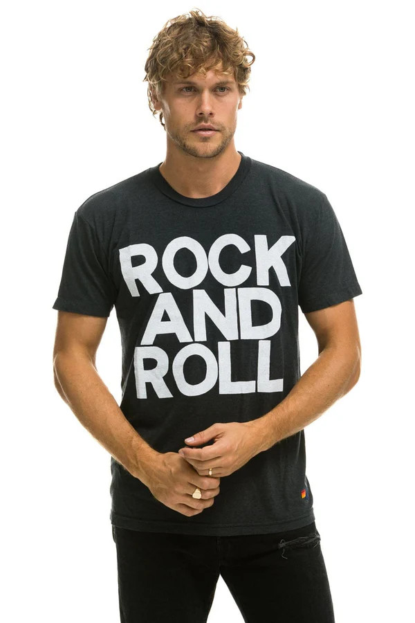 ROCK AND ROLL TEE - CHARCOAL | Aviator Nation