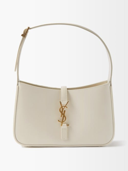 Saint Laurent - Le 5 À 7 Leather Shoulder Bag - Womens - White | Matches (US)