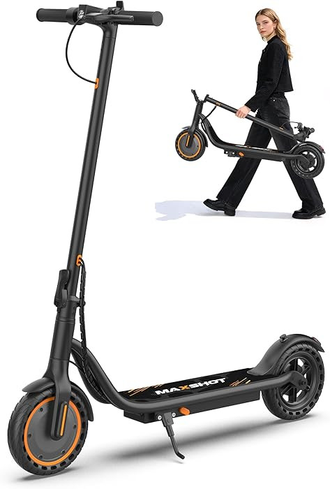Maxshot Electric Scooter, 350W/500W Powerful Motor, 19-22 MPH Max Speed, 15-28 Miles Range, Folda... | Amazon (US)