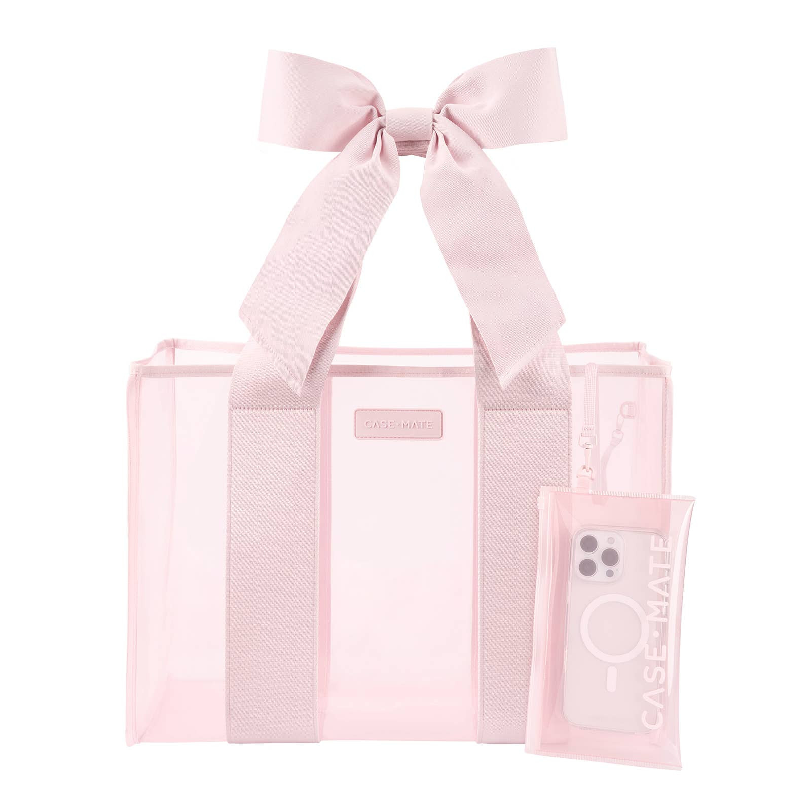 Case-Mate - Case-Mate Ballet Pink Bow Jelly Tote Bag | Southern Roots Clothing Co.