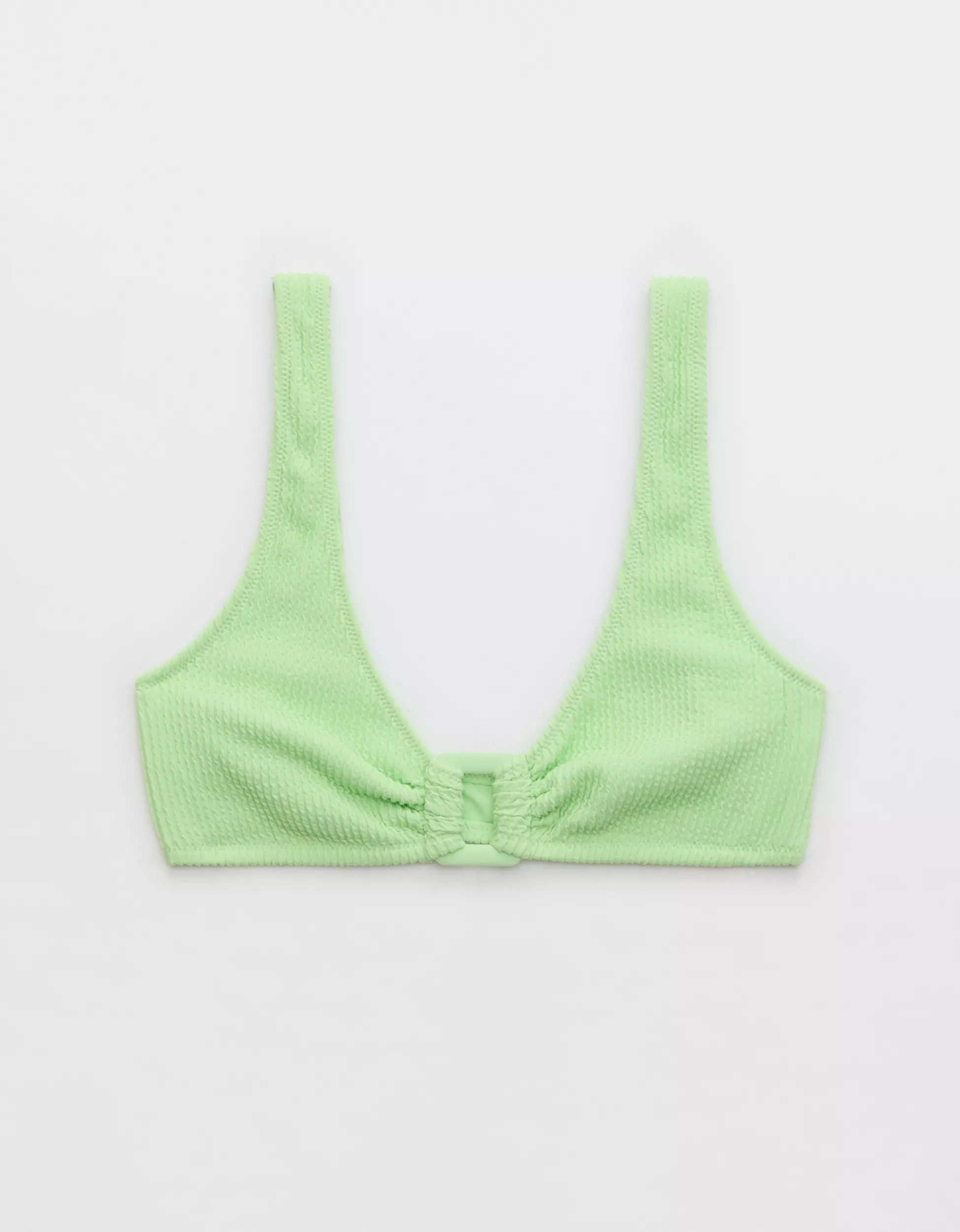 Aerie Crinkle Ring Wide Strap Scoop Bikini Top | Aerie