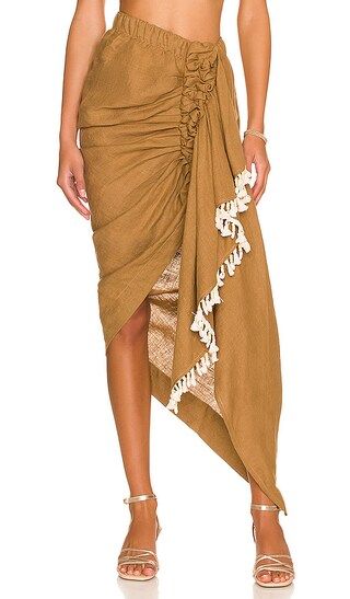 Tulum Skirt in Ginger | Revolve Clothing (Global)
