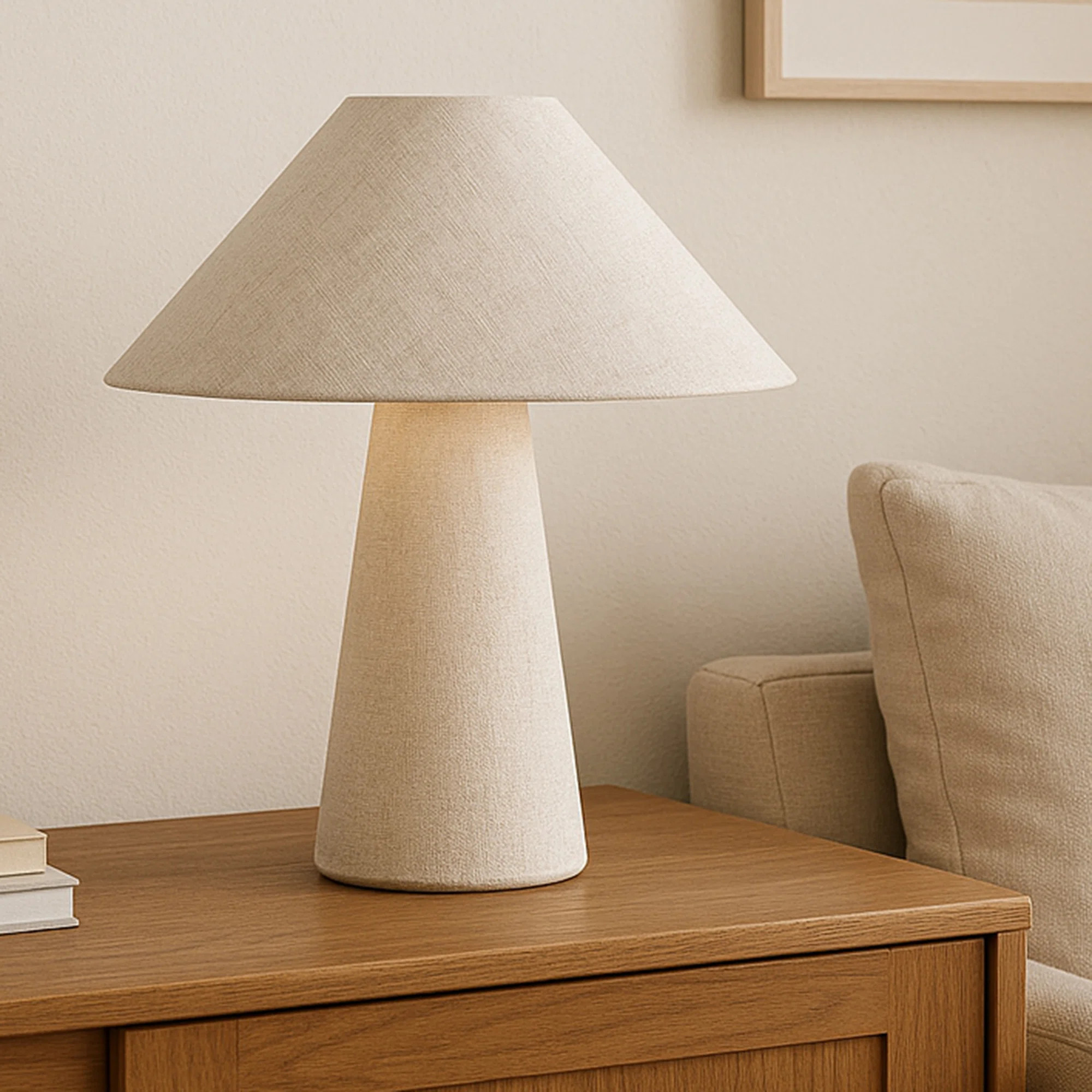 Nori Table Lamp Flecked White | Wayfair North America