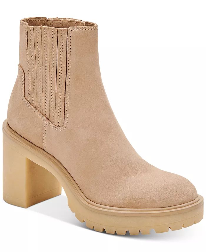 Dolce Vita Women's Caster H2O Lug Sole Cheslea Booties & Reviews - Booties - Shoes - Macy's | Macys (US)