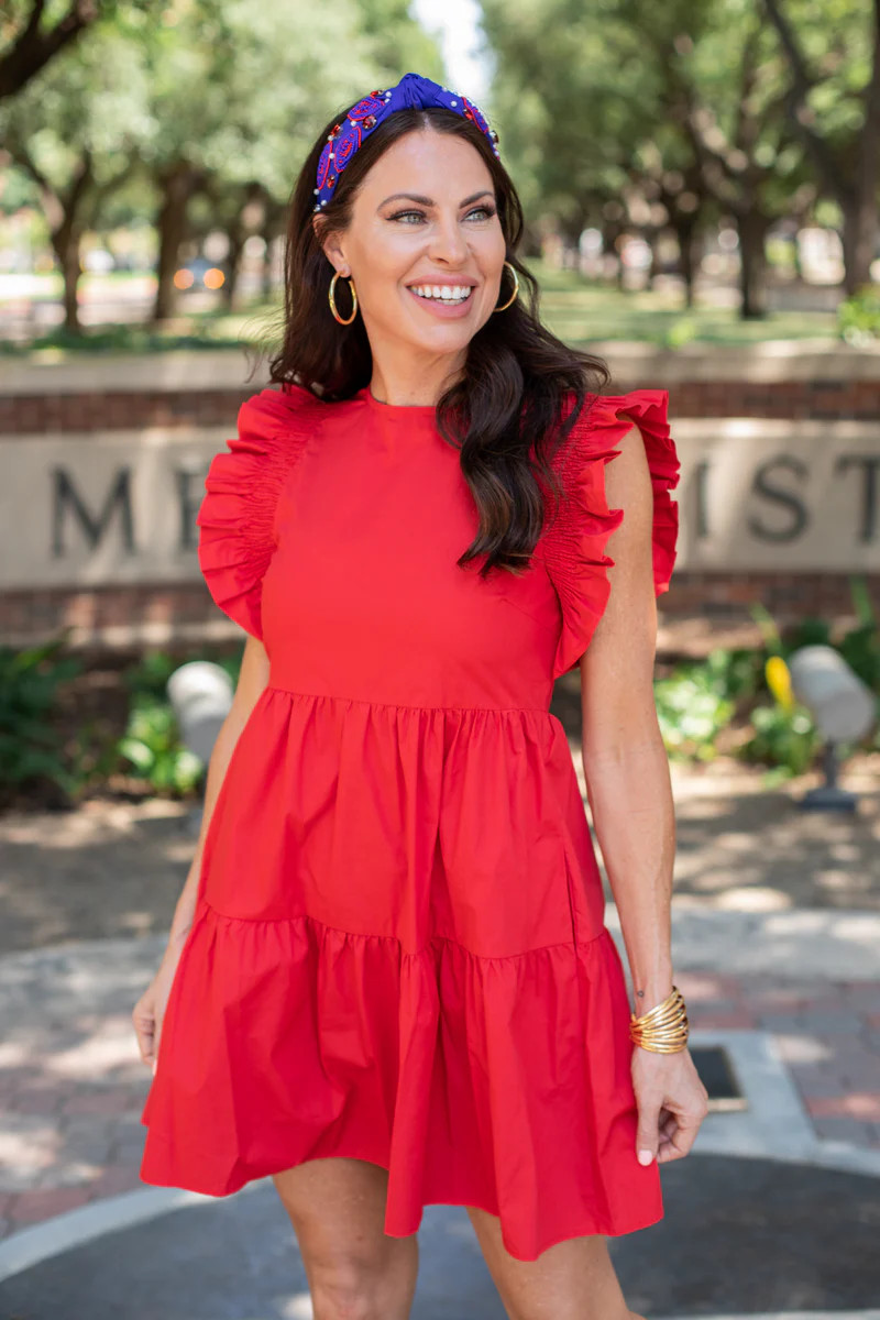 Anne Dress- Red | Avara