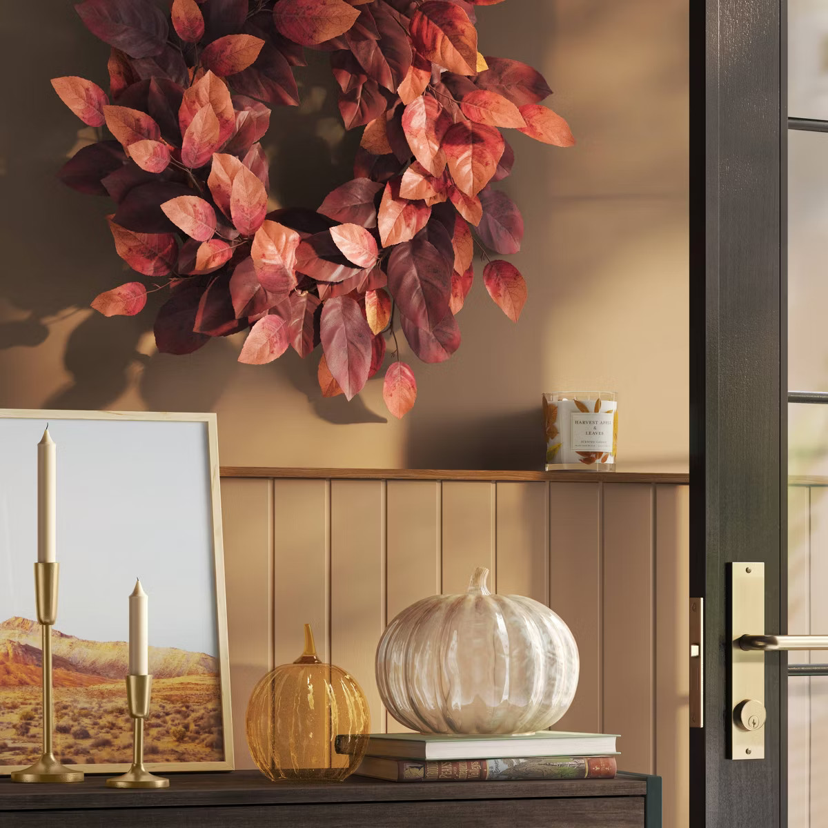 Fall Leaf Wreath - Threshold™ | Target
