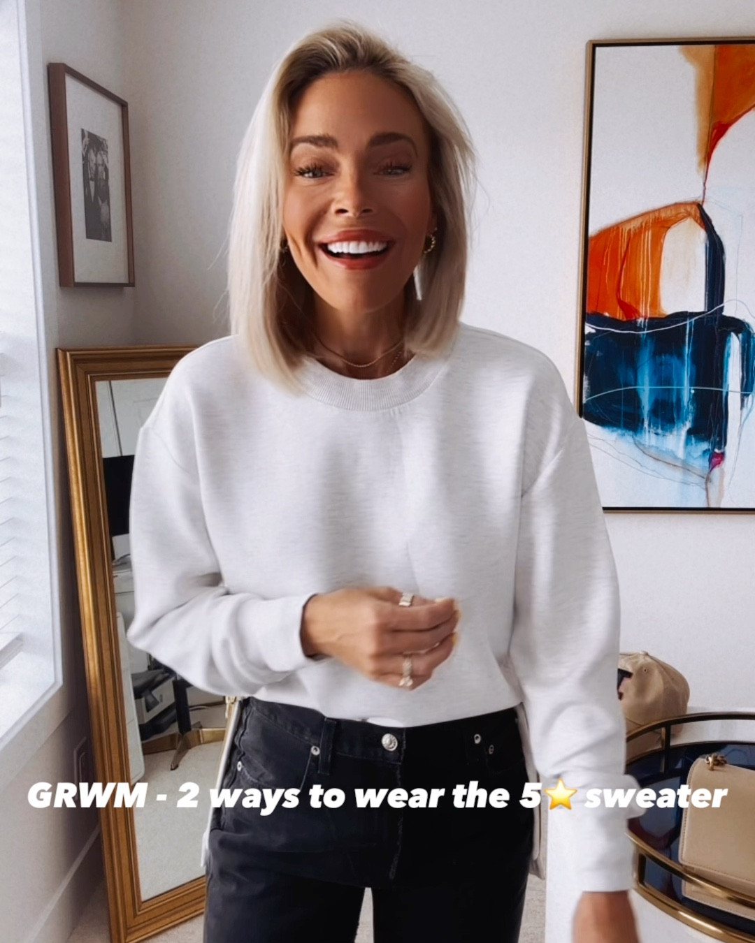 Wearing XS in sweater, 27 in jeans (I sized up but they’re a little big) and a 9 in the booties. TTS my friends! ✋

I have NEVER found an off white sweater I love more than THIS ONE! ☝️ It has the perfect amount of white, cream, and a gentle black throughout it which makes it absolute 🔥 with a pair of black jeans/leggings/dress pants - or whatever you’re feeling! *linked the target leggings I love for dress up purposes!*

*Linked other fav sweater & jean & booties if you prefer one of these other options that I also own & LOVE (but the ones I’m wearing are my favs) 🙌

I’m obsessed with the gold zippers on each side and the LENGTH is just PERFECTION! It hits just over your bum and with the zippers you can wear it front tucked for a chic dressed up vibe or zipped and untucked with a pair of leggings. 👊

What I love most? HOW FREAKING SOFT IT IS!!!!! Seriously girls this is the softest sweater I own (aside from my Spanx sweatshirts) this one is THE MOST comfortable. 💪

Hallelujah for a fantastic pair of jeans that run TTS and are under $150…and these booties….girls, THE BOOTIES! The square toe and block heel is just incredibly unique and perfectly fashion forward. ⭐️⭐️⭐️⭐️⭐️

Get this whole outfit while it’s still available - you do not want to miss this❤️ trust me* 

Happy shopping, ladies! 🛍️

Xoxo-your girl for the latest beauty & style trends,
CeCe 🙏🫶🍁👊❄️⭐️⭐️⬆️⬇️💪😍


#LTKWorkWear #LTKMidSize #LTKVacationOutfits #CorMyerStyle #Concert #Vacation   #LTKSummerSales  

#LTKStyleTip #LTKPlusSize #LTKSeasonal #LTKMidsize #LTKWorkwear #LTKFindsUnder50 #LTKFindsUnder100 #LTKFamily #LTKVideo #LTKBeauty #LTKSaleAlert #LTKNYFW #LTKShoeCrush #LTKParties #LTKOver40 #LTKTravel #LTKActive #LTKFitness #LTKBacktoSchool #LTKBump #LTKU