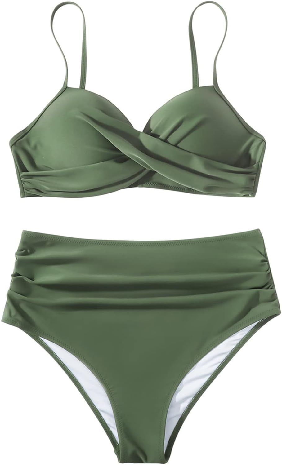 SUUKSESS Women Twist High Waisted Bikini Sexy Push Up Two Piece Swimsuits | Amazon (US)