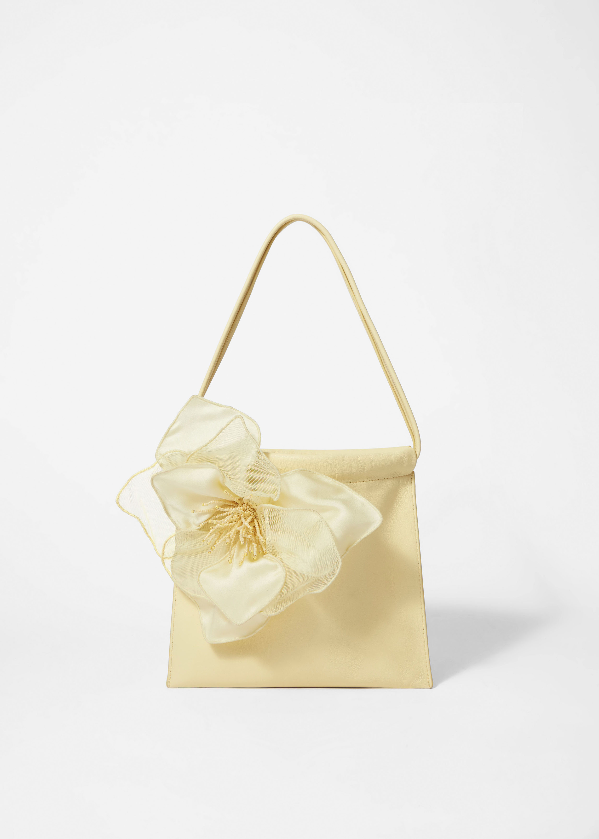 Beuteltasche aus Leder mit Blumenapplikation | & Other Stories EU