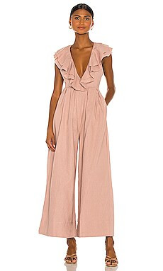 Free People Marta Jumpsuit in Clove Bark from Revolve.com | Revolve Clothing (Global)