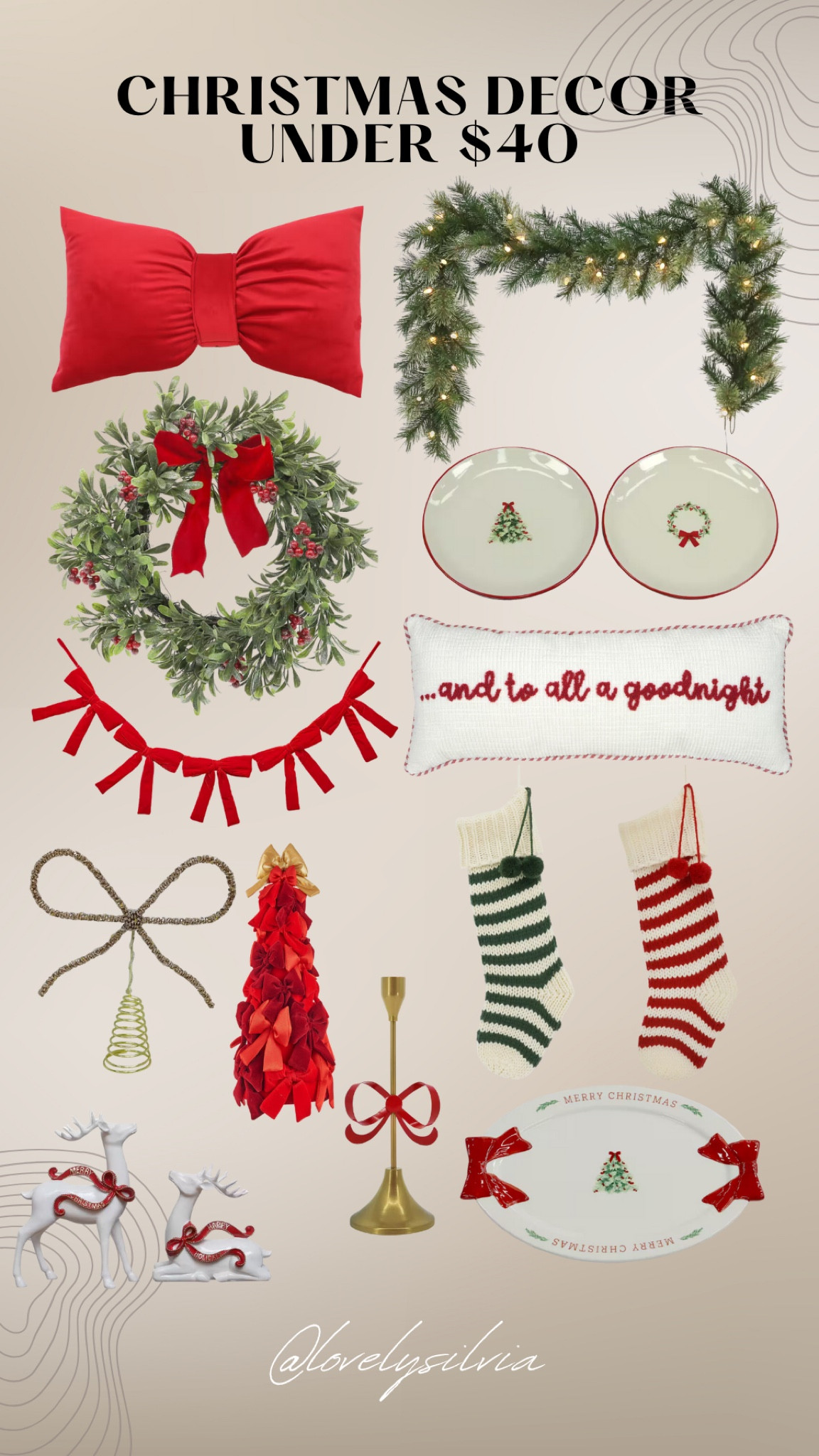 Christmas decor under $40!

Christmas decor, holiday decor, decorations under $50, indoor Christmas decor,  Christmas sale, holiday sale

#LTKFindsUnder50 #LTKHome #LTKHoliday