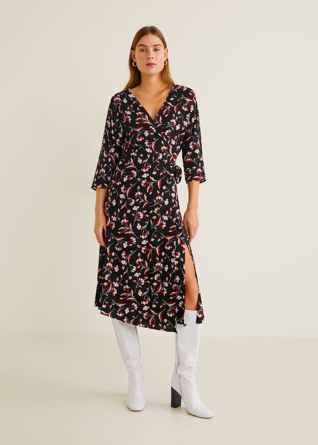 Midi floral dress | MANGO (US)