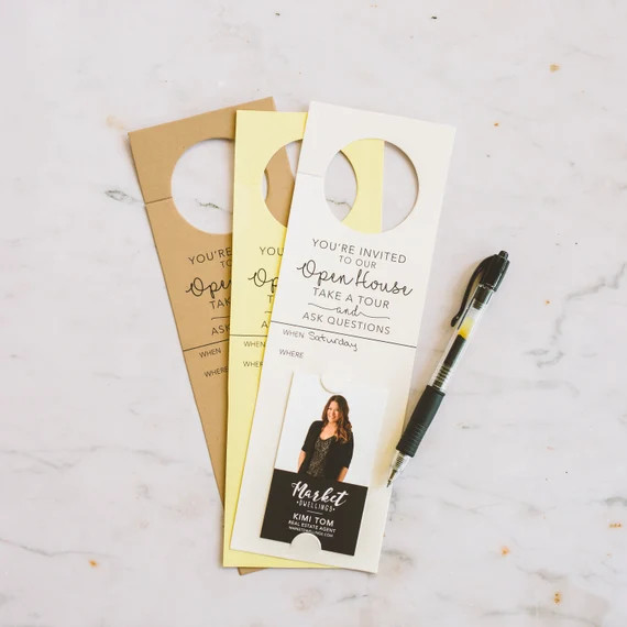 Vertical  You're Invited to Our Open House Door Hangers  - Etsy | Etsy (US)