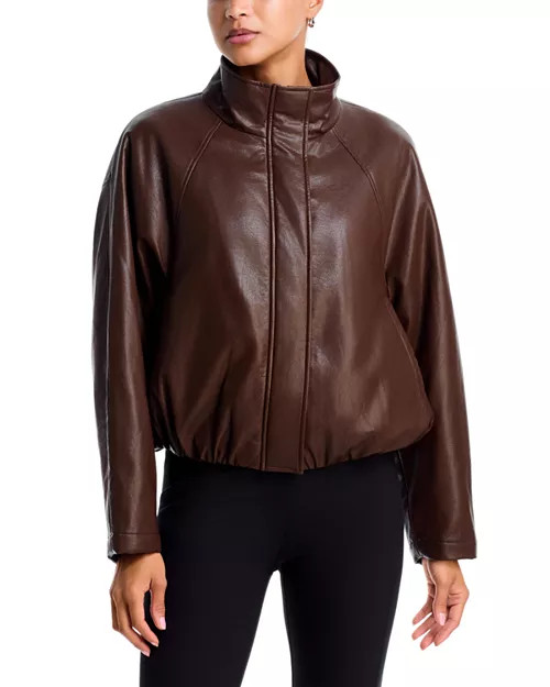 Faux Leather Bomber Jacket - Exclusive | Bloomingdale's (US)