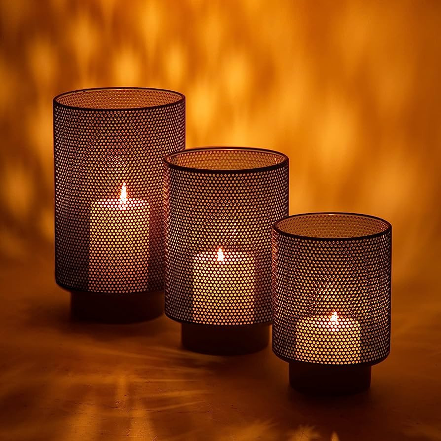 Metal Candle Holders, Decorative Hurricane Amazon finds amazon deals amazon sales | Amazon (US)