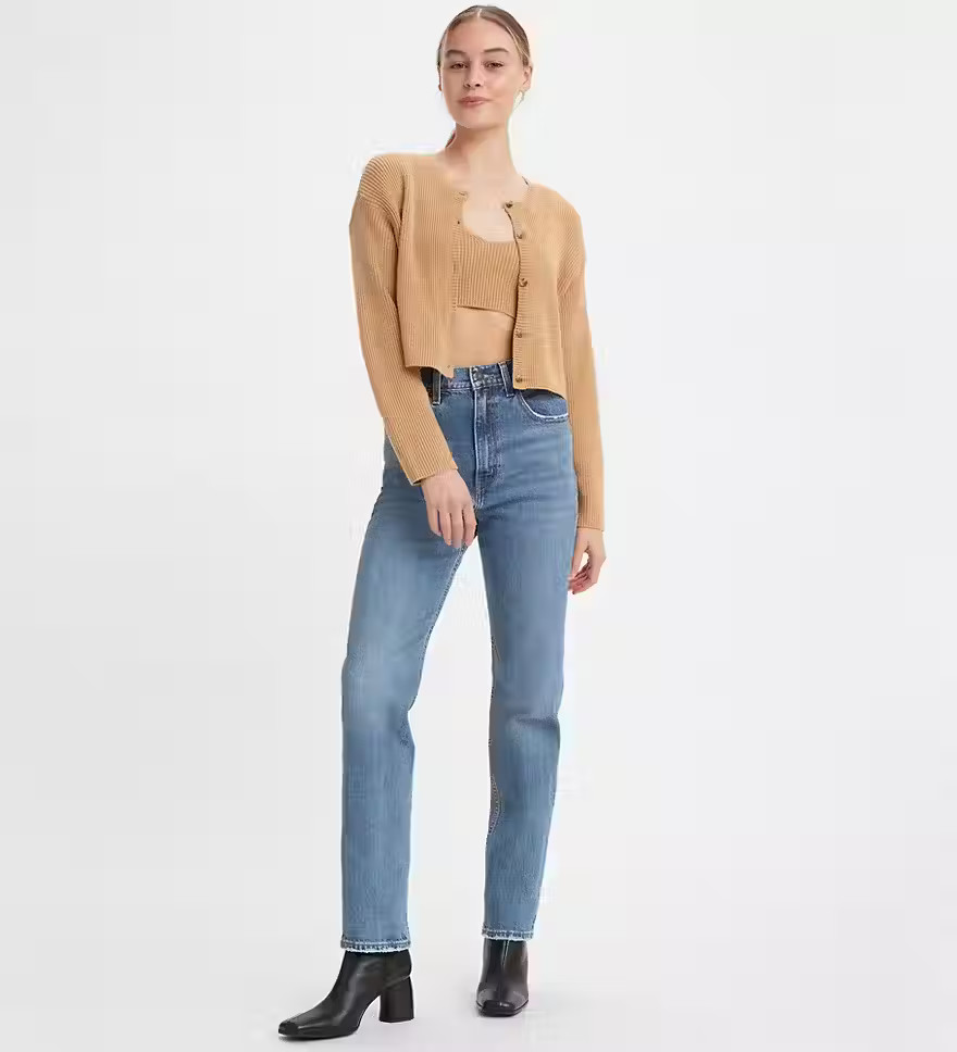 70's High Rise Slim Straight Women's Jeans - Medium Wash | Levi's® US | LEVI'S (US)