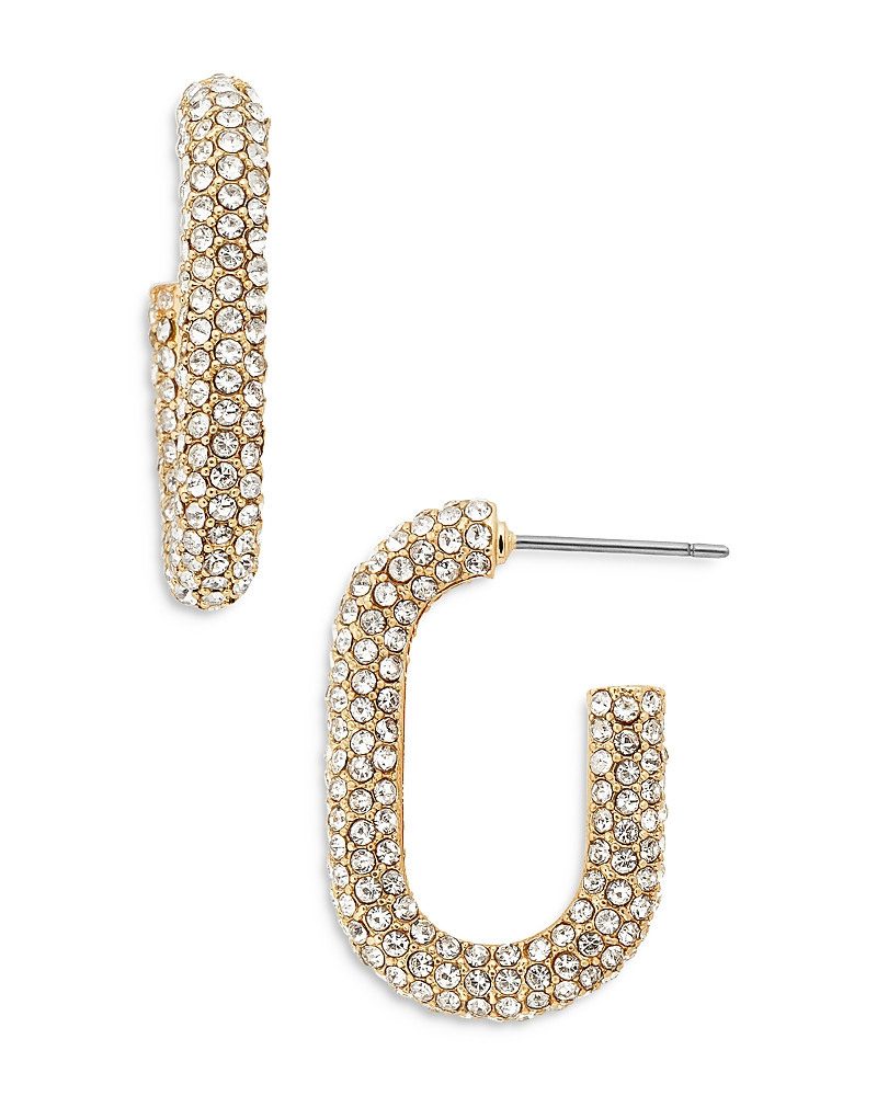 Baublebar Sybil Pave Oval Hoop Earrings in Gold Tone | Bloomingdale's (US)