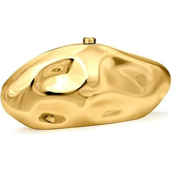 Acrylic Evening Clutch Purse for Women Metallic Lattice Pattern Bag Unique Geometric Handbag for ... | Amazon (US)