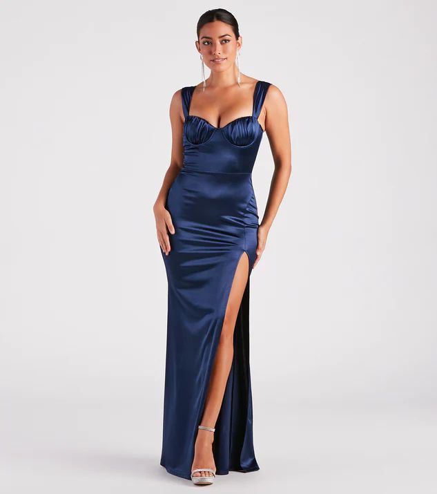 Catrina Formal Satin Sweetheart Dress | Windsor Stores