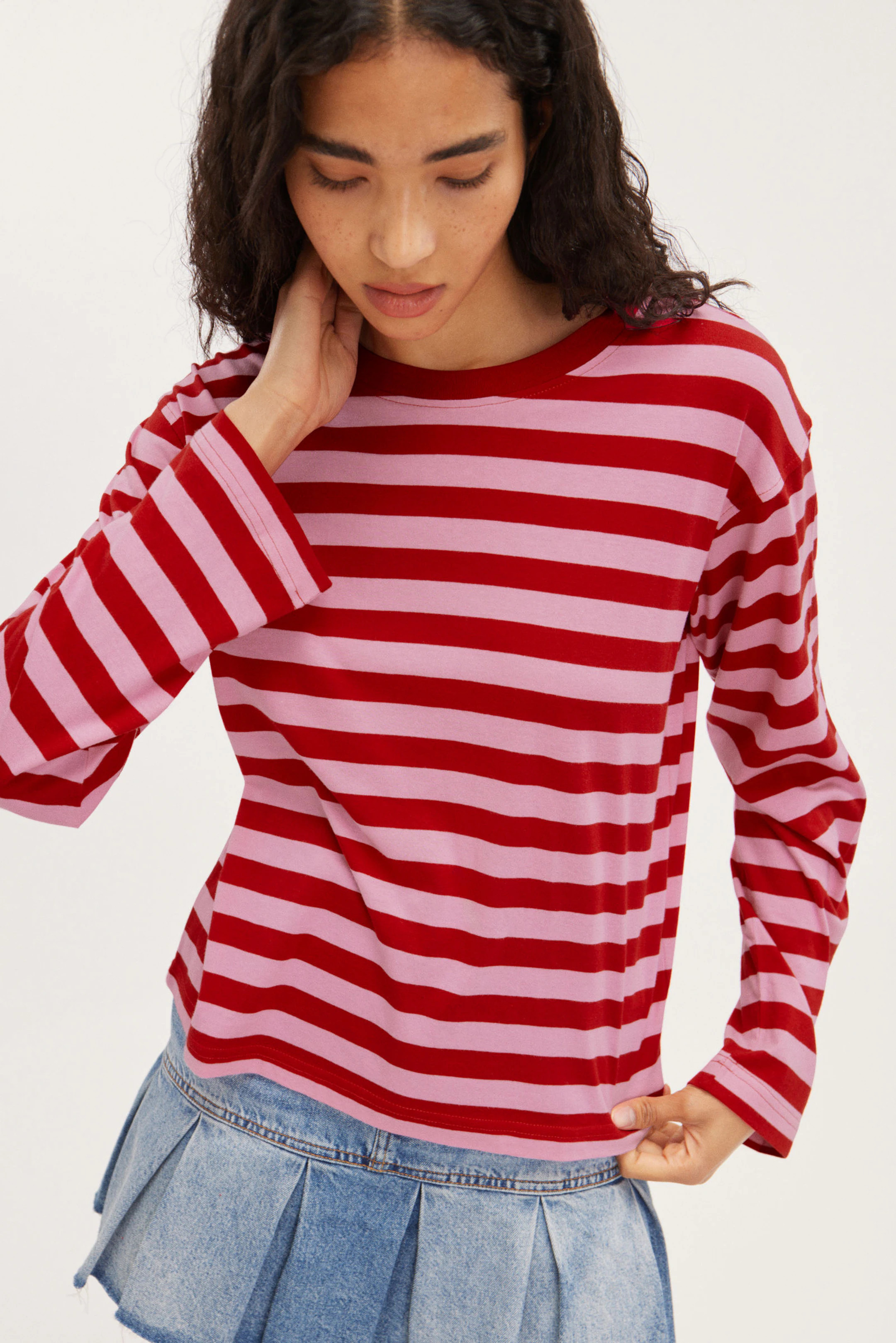 Boxy Sleeve T-Shirt | Weekday