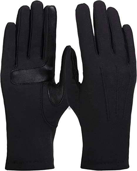 isotoner womens Spandex Cold Weather Stretch Gloves With Warm Fleece Lining | Amazon (US)