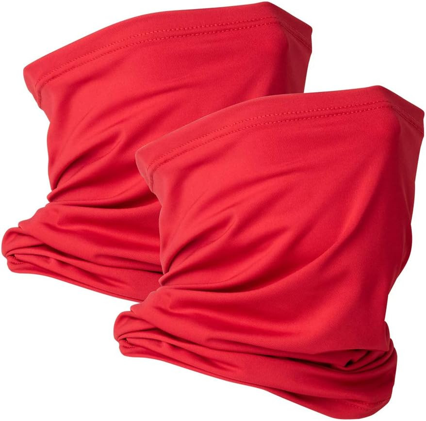 VULKIT 2 Pack Neck Gaiter Face Mask Scarf Reusable Bandanas Tube UV Protection Balaclava Outdoor Sport for Men and Women | Amazon (US)
