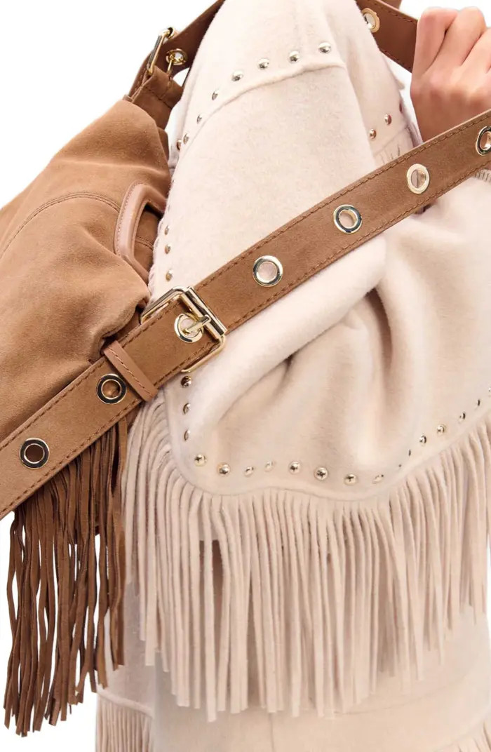 Double-breasted fringed coat | Nordstrom