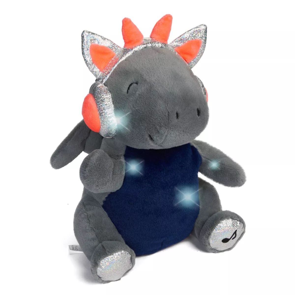 FAO Schwarz Glow Brights Plush with Lights and Sounds 13" DJ Dragon | Target