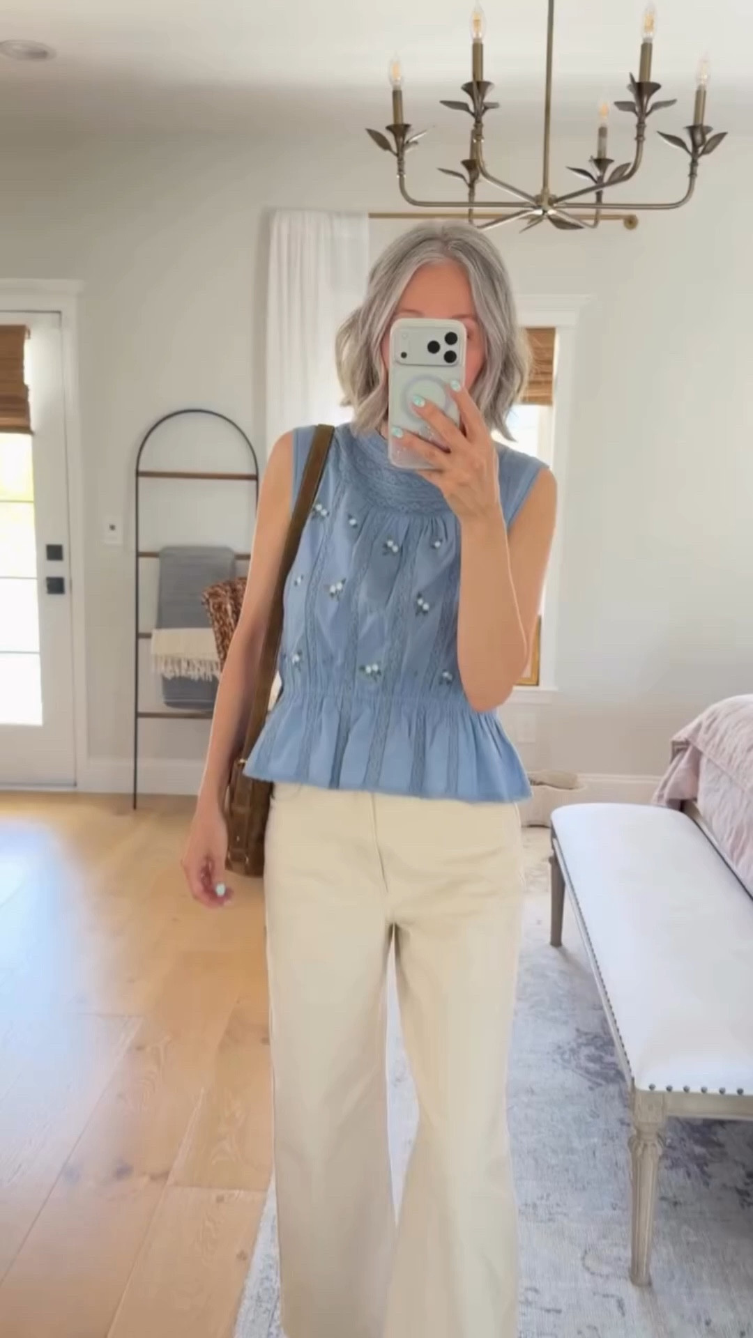 Sézane this top 🏹❤️ Comment “spring” for outfit details @sezane #springoutfit #sezane #sezanelovers #sezaneaddict