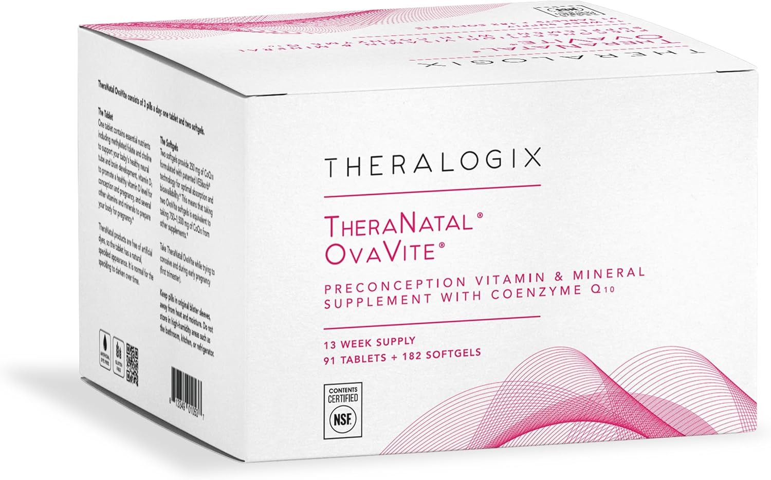 Theralogix TheraNatal OvaVite Preconception Vitamins - 13-Week Supply - Prenatal Vitamins & Ferti... | Amazon (US)