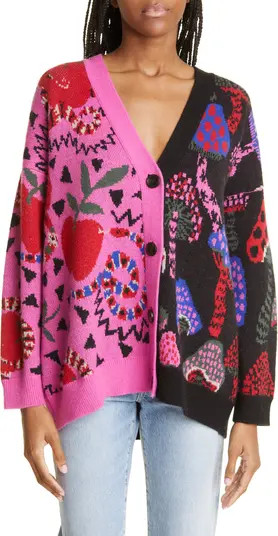 FARM Rio Mixed Snake Mushroom Cardigan | Nordstrom | Nordstrom