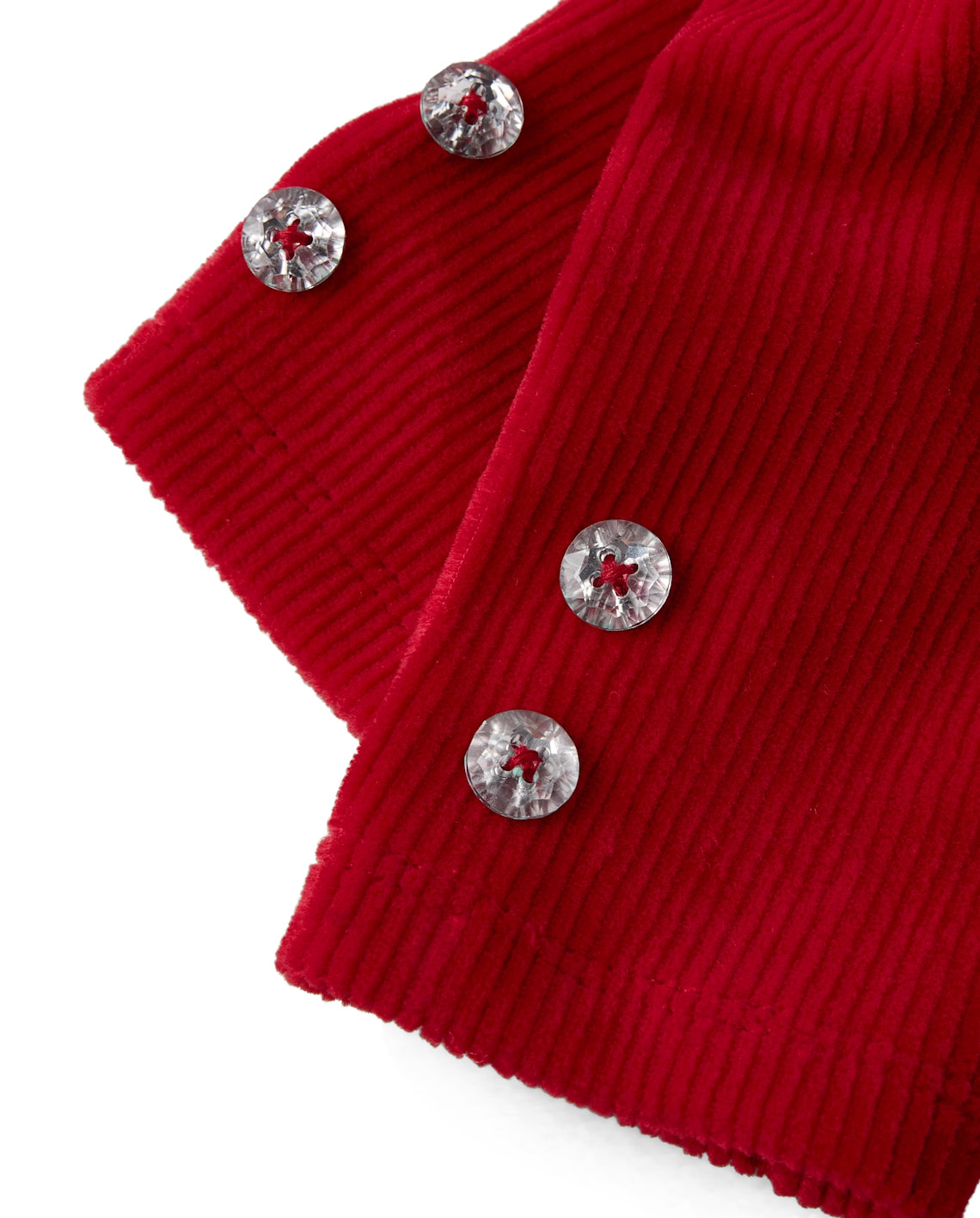 Girls Rhinestone High Rise Faux Cord Leggings - Royal Christmas - RED | Gymboree | Gymboree