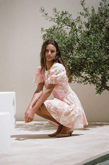 Carlita Shirred Dress | SABO SKIRT (Global)