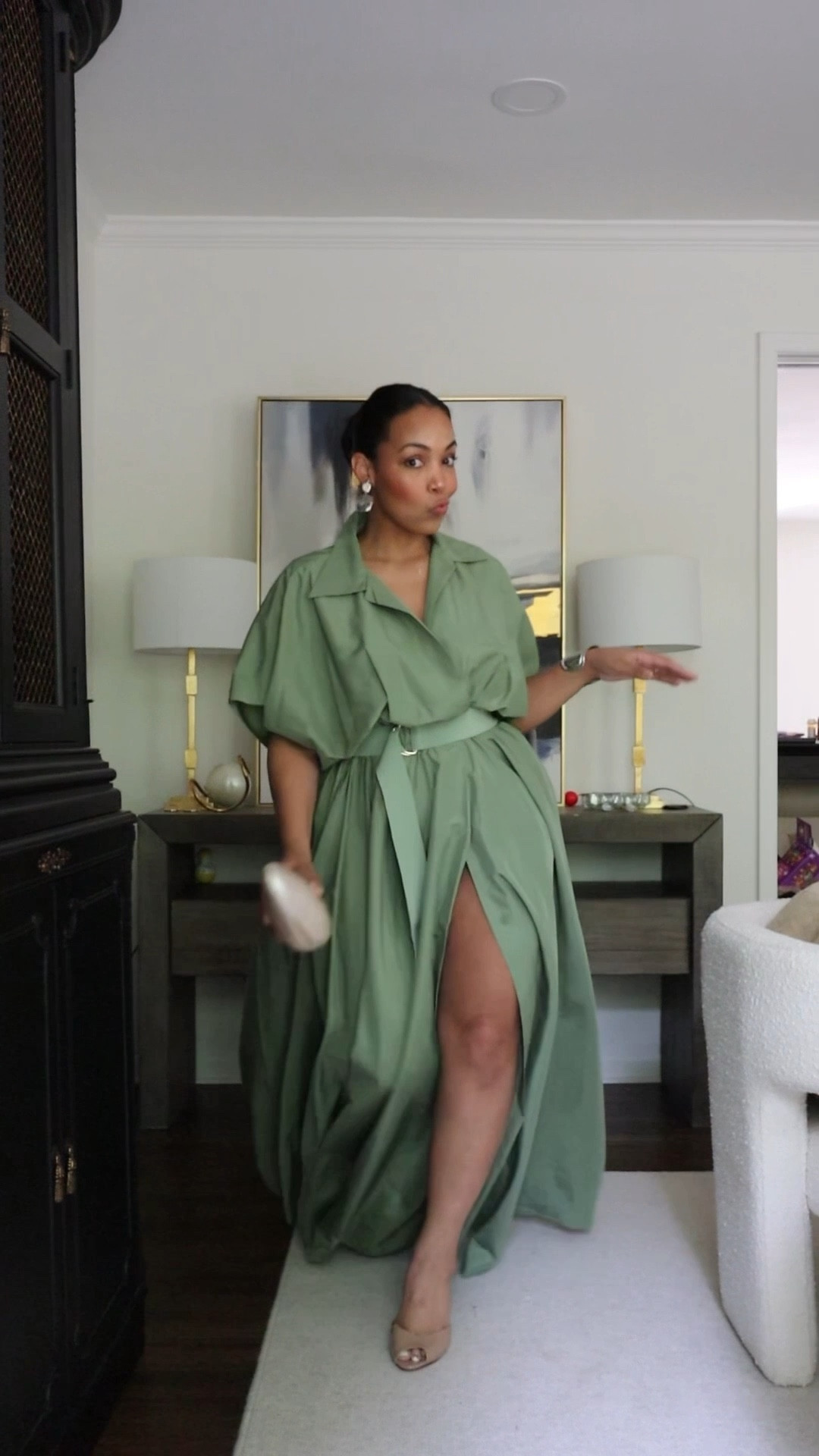 The Spring Dress Edit: No. 7. This week of spring dresses flew by and of course I had to round it out with my Easter dress! I had to jump at this spring green maxi shirtdress when I saw it! Norma Kamali makes some of my favorite dresses in my closet. I have the long sleeve mini version of this dress in a golden brown color. This is definitely one of those dresses I’ll buy in a ton of colors because they’re so easy to throw on and dress up or down 🙌🏾✨ I hope you had a wonderful Easter! 🐇🌷🐰💕

#LTKStyleTip #LTKMidsize #LTKSeasonal