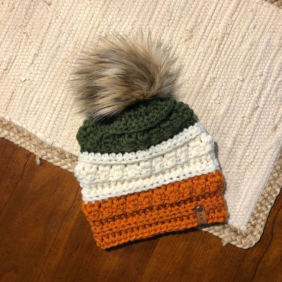 St. Patrick's Day Crochet Hat - Irish Beanie - Toddler - Baby - Women - Shamrock Beanie - Bobble ... | Etsy (US)