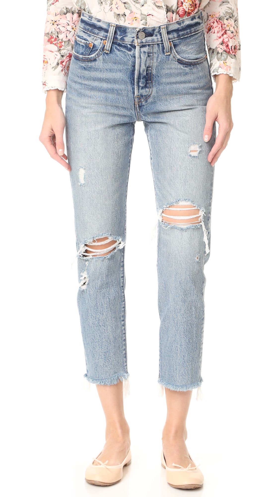 Levi's Wedgie Selvedge Straight Jeans | Shopbop
