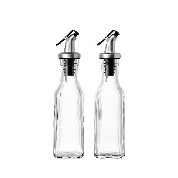 Juvale 2-Pack 5oz 150ml Olive Oil and Vinegar Cruets Glass Dispensers Bottles | Target