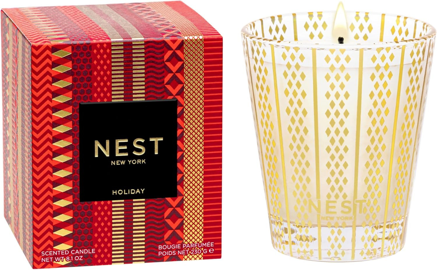 NEST New York Scented Classic Christmas Candle, Holiday - 8.1 oz - Up to 60-Hour Burn Time - Reus... | Amazon (US)