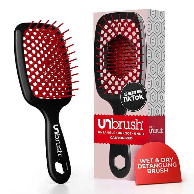 FHI HEAT Unbrush, Red - Detangling Hair Brush Red | Amazon (US)