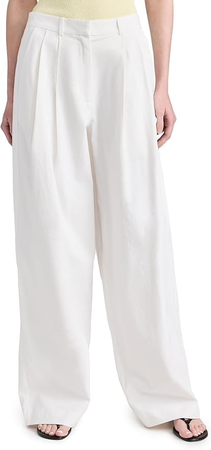 Proenza Schouler White Label Women's Amber Pants in Solid Cotton Crinkle | Amazon (US)
