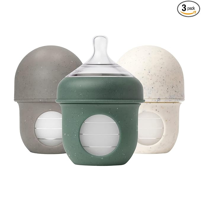 Boon Nursh Bottles - Silicone Baby Bottles Help Ease Colic Symptoms - Formula and Breast Milk Onl... | Amazon (US)